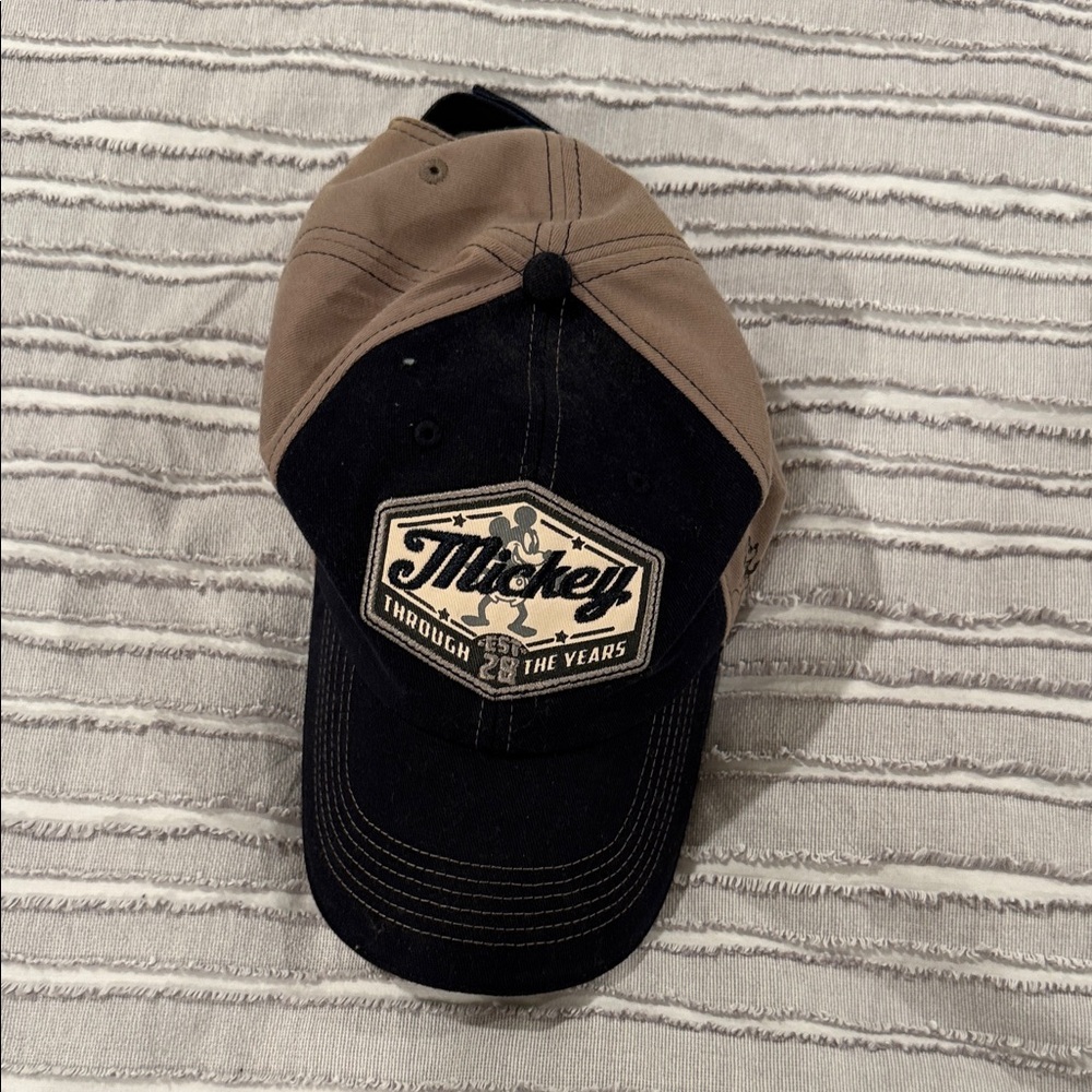 Mickey Mouse Through the Years Black and Grey Cap